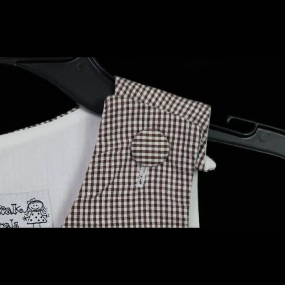 BEANSTALKS ORIGINALS CARTER MONOGRAMMED GINGHAM LONGALL SIZE 18M - Picture 4 of 8